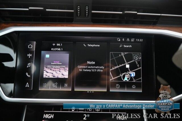 2023 Audi A6 Premium / AWD / Convenience Pkg / Heated Leather Seats & Steering Wheel / Sunroof / Navigation / 360 Camera / Adaptive Cruise / Lane Depart & Blind Spot / Apple CarPlay & Android Auto / Keyless Entry & Start / 1-Owner Anchorage AK