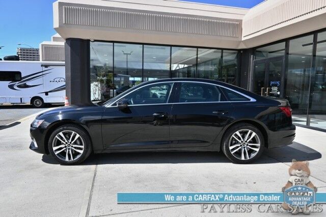2023 Audi A6 Premium / AWD / Convenience Pkg / Heated Leather Seats & Steering Wheel / Sunroof / Navigation / 360 Camera / Adaptive Cruise / Lane Depart & Blind Spot / Apple CarPlay & Android Auto / Keyless Entry & Start / 1-Owner Anchorage AK