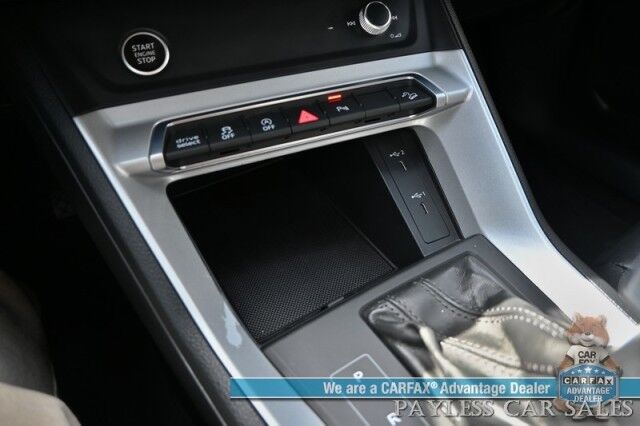 2023 Audi Q3 S line Premium / AWD / Convenience Pkg / Power & Heated Leather Seats / Panoramic Sunroof / Blind Spot & Forward Collision Alert / Apple CarPlay & Android Auto / Back Up Camera / Cruise Control / Tow Pkg / 28 MPG Anchorage AK 2023 Audi Q3 S line Premium / AWD / Convenience Pkg / Power & Heated Leather Seats / Panoramic Sunroof / Blind Spot & Forward Collision Alert / Apple CarPlay & Android Auto / Back Up Camera / Cruise Control / Tow Pkg / 28 MPG Anchorage AK