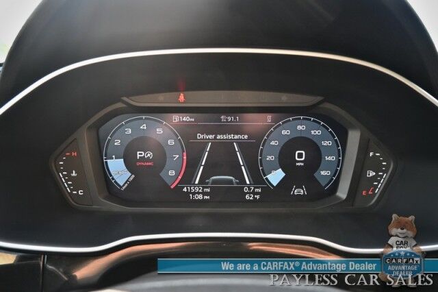 2023 Audi Q3 S line Premium / AWD / Convenience Pkg / Power & Heated Leather Seats / Panoramic Sunroof / Blind Spot & Forward Collision Alert / Apple CarPlay & Android Auto / Back Up Camera / Cruise Control / Tow Pkg / 28 MPG Wasilla AK