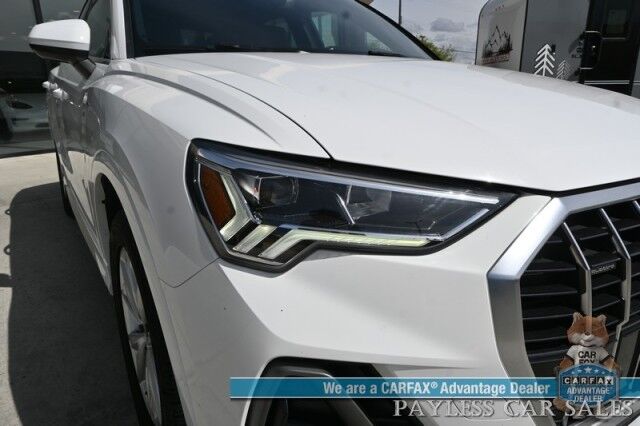 2023 Audi Q3 S line Premium / AWD / Convenience Pkg / Power & Heated Leather Seats / Panoramic Sunroof / Blind Spot & Forward Collision Alert / Apple CarPlay & Android Auto / Back Up Camera / Cruise Control / Tow Pkg / 28 MPG Wasilla AK
