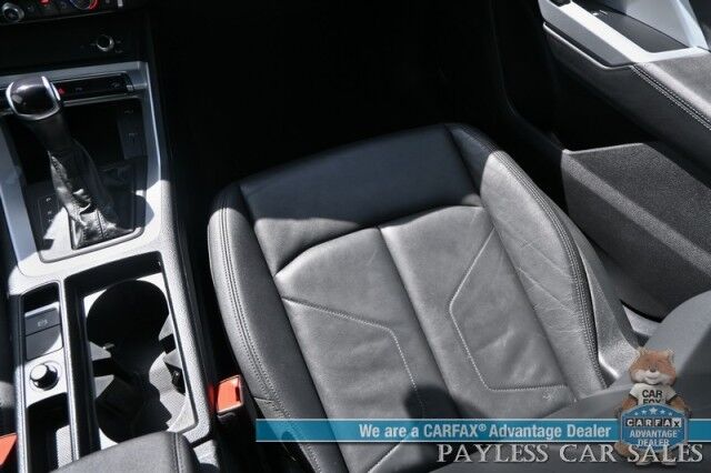 2023 Audi Q3 S line Premium / AWD / Convenience Pkg / Power & Heated Leather Seats / Panoramic Sunroof / Blind Spot & Forward Collision Alert / Apple CarPlay & Android Auto / Back Up Camera / Cruise Control / Tow Pkg / 28 MPG Wasilla AK