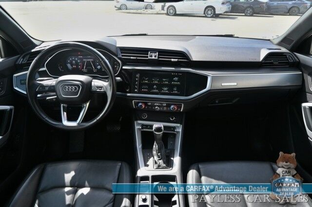 2023 Audi Q3 S line Premium / AWD / Convenience Pkg / Power & Heated Leather Seats / Panoramic Sunroof / Blind Spot & Forward Collision Alert / Apple CarPlay & Android Auto / Back Up Camera / Cruise Control / Tow Pkg / 28 MPG Anchorage AK 2023 Audi Q3 S line Premium / AWD / Convenience Pkg / Power & Heated Leather Seats / Panoramic Sunroof / Blind Spot & Forward Collision Alert / Apple CarPlay & Android Auto / Back Up Camera / Cruise Control / Tow Pkg / 28 MPG Anchorage AK
