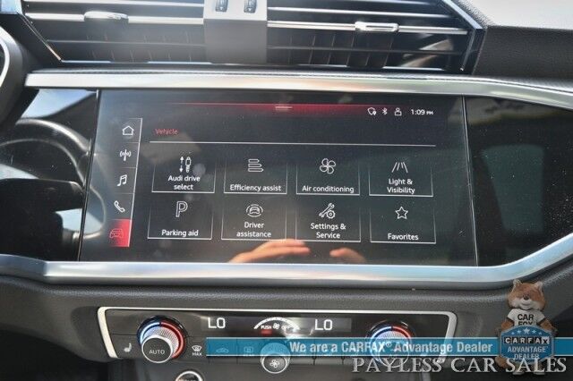 2023 Audi Q3 S line Premium / AWD / Convenience Pkg / Power & Heated Leather Seats / Panoramic Sunroof / Blind Spot & Forward Collision Alert / Apple CarPlay & Android Auto / Back Up Camera / Cruise Control / Tow Pkg / 28 MPG Anchorage AK 2023 Audi Q3 S line Premium / AWD / Convenience Pkg / Power & Heated Leather Seats / Panoramic Sunroof / Blind Spot & Forward Collision Alert / Apple CarPlay & Android Auto / Back Up Camera / Cruise Control / Tow Pkg / 28 MPG Anchorage AK