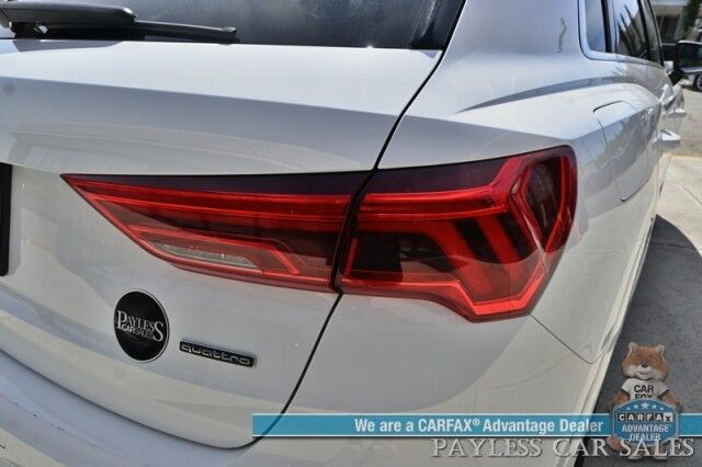 2023 Audi Q3 S line Premium / AWD / Convenience Pkg / Power & Heated Leather Seats / Panoramic Sunroof / Blind Spot & Forward Collision Alert / Apple CarPlay & Android Auto / Back Up Camera / Cruise Control / Tow Pkg / 28 MPG Anchorage AK