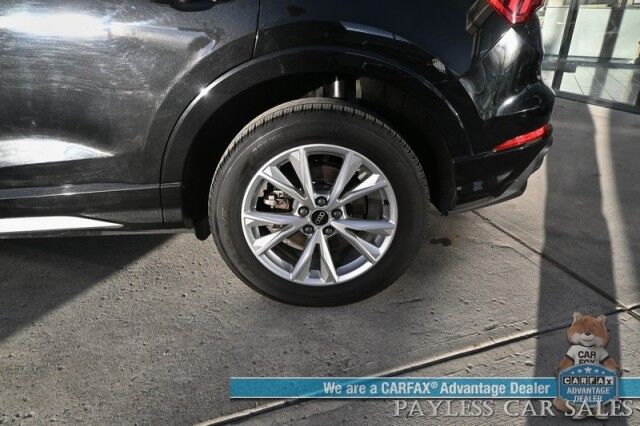 2023 Audi Q3 S line Premium / AWD / Convenience Pkg / Power & Heated Leather Seats / Panoramic Sunroof / Lane Departure & Blind Spot Alert / Apple CarPlay & Android Auto / Back Up Camera / Keyless Entry & Start / 28 MPG / 1-Owner Anchorage AK 2023 Audi Q3 S line Premium / AWD / Convenience Pkg / Power & Heated Leather Seats / Panoramic Sunroof / Lane Departure & Blind Spot Alert / Apple CarPlay & Android Auto / Back Up Camera / Keyless Entry & Start / 28 MPG / 1-Owner Anchorage AK