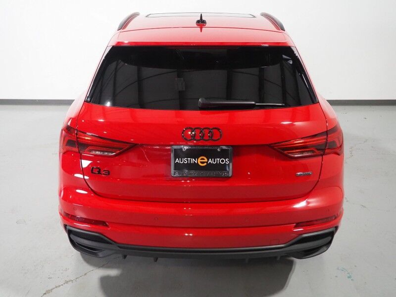 2023 Audi Q3 S line Premium Plus 45 TFSI Quattro *BLACK OPTIC PKG, NAVIGATION, VIRTUAL COCKPIT, ADAPTIVE CRUISE, SAFETY ALERTS, 360 CAMERAS, PANO MOONROOF, LEATHER, HEATED SEATS, ADVANCED KEY, POWER LIFTGATE, SONOS AUDIO, WIRELESS CHARGING, ANDROID & APPLE Round Rock TX
