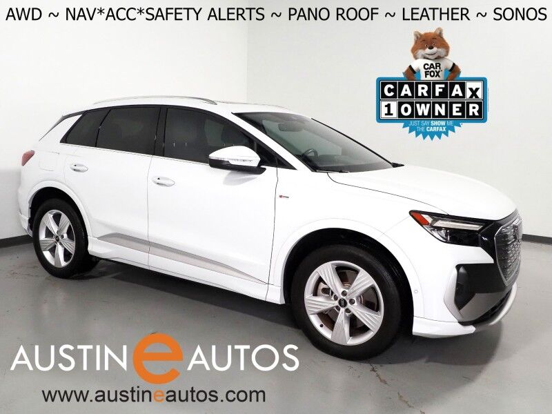 2023 Audi Q4 e-tron Premium Plus 50 Quattro *NAVIGATION, VIRTUAL COCKPIT, ADAPTIVE CRUISE, SAFETY ALERTS, PANORAMA MOONROOF, LEATHER, HEATED SEATS/STEERING, 20 INCH WHEELS, SONOS AUDIO, WIRELESS CHARGING, ANDROID & APPLE