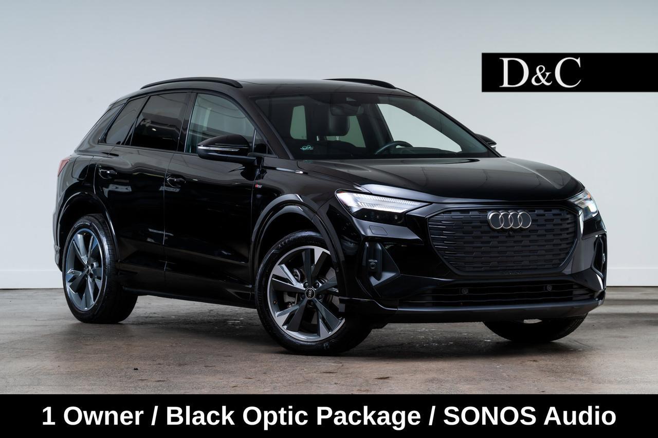 2023 Audi Q4 e-tron Prestige 1 Owner / Black Optic Package / SONOS Audio