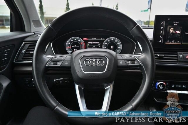 2023 Audi Q5 Premium Plus / AWD / Heated & Cooled Leather Seats / Heated Steering / NAV / Panoramic / B&O Speakers / Adaptive Cruise & Blind Spot / Apple CarPlay & Android Auto / 360 Cam / Tow Pkg / 1-Owner Anchorage AK
