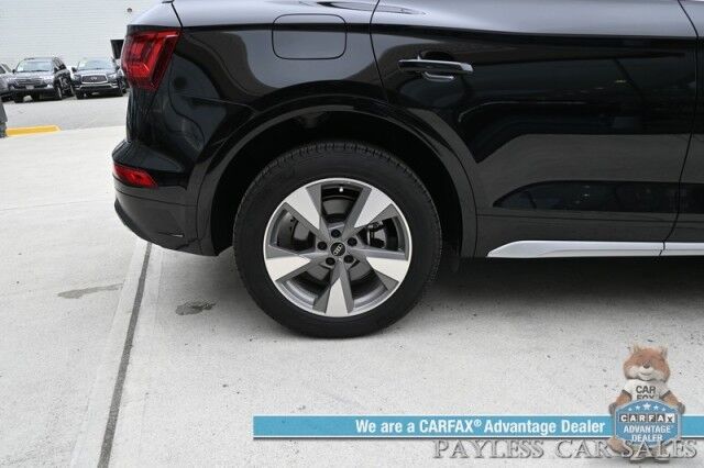 2023 Audi Q5 Premium Plus / AWD / Heated & Cooled Leather Seats / Heated Steering / NAV / Panoramic / B&O Speakers / Adaptive Cruise & Blind Spot / Apple CarPlay & Android Auto / 360 Cam / Tow Pkg / 1-Owner Anchorage AK
