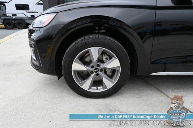2023 Audi Q5 Premium Plus / AWD / Heated & Cooled Leather Seats / Heated Steering / NAV / Panoramic / B&O Speakers / Adaptive Cruise & Blind Spot / Apple CarPlay & Android Auto / 360 Cam / Tow Pkg / 1-Owner Anchorage AK