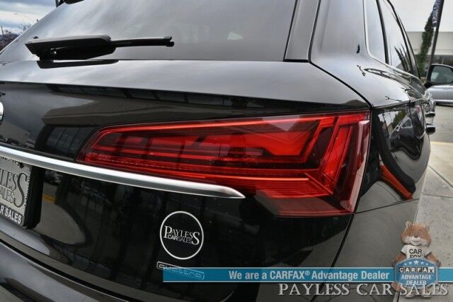 2023 Audi Q5 Premium Plus / AWD / Heated & Cooled Leather Seats / Heated Steering / NAV / Panoramic / B&O Speakers / Adaptive Cruise & Blind Spot / Apple CarPlay & Android Auto / 360 Cam / Tow Pkg / 1-Owner Anchorage AK