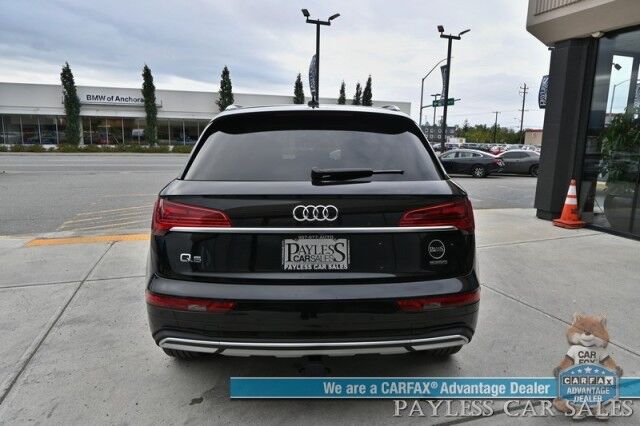 2023 Audi Q5 Premium Plus / AWD / Heated & Cooled Leather Seats / Heated Steering / NAV / Panoramic / B&O Speakers / Adaptive Cruise & Blind Spot / Apple CarPlay & Android Auto / 360 Cam / Tow Pkg / 1-Owner Anchorage AK