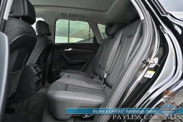 2023 Audi Q5 Premium Plus / AWD / Heated & Cooled Leather Seats / Heated Steering / NAV / Panoramic / B&O Speakers / Adaptive Cruise & Blind Spot / Apple CarPlay & Android Auto / 360 Cam / Tow Pkg / 1-Owner Anchorage AK
