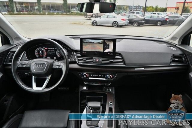 2023 Audi Q5 Premium Plus / AWD / Heated & Cooled Leather Seats / Heated Steering / NAV / Panoramic / B&O Speakers / Adaptive Cruise & Blind Spot / Apple CarPlay & Android Auto / 360 Cam / Tow Pkg / 1-Owner Anchorage AK