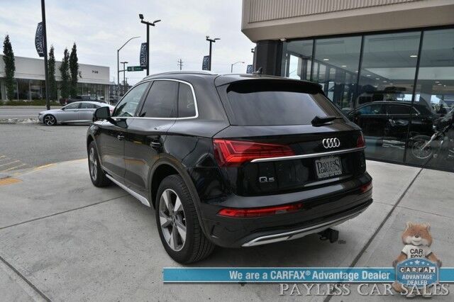 2023 Audi Q5 Premium Plus / AWD / Heated & Cooled Leather Seats / Heated Steering / NAV / Panoramic / B&O Speakers / Adaptive Cruise & Blind Spot / Apple CarPlay & Android Auto / 360 Cam / Tow Pkg / 1-Owner Anchorage AK