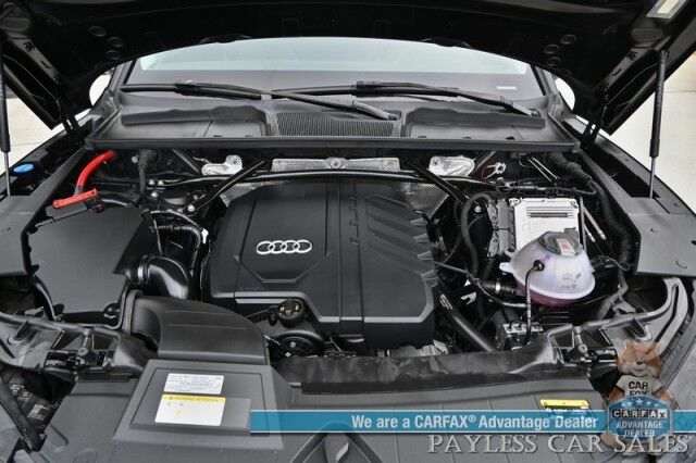 2023 Audi Q5 Premium Plus / AWD / Heated & Cooled Leather Seats / Heated Steering / NAV / Panoramic / B&O Speakers / Adaptive Cruise & Blind Spot / Apple CarPlay & Android Auto / 360 Cam / Tow Pkg / 1-Owner Anchorage AK
