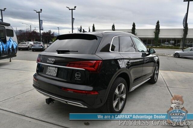 2023 Audi Q5 Premium Plus / AWD / Heated & Cooled Leather Seats / Heated Steering / NAV / Panoramic Sunroof / B&O Speakers / Adaptive Cruise & Blind Spot / Apple CarPlay & Android Auto / Tow Pkg / 1-Owner Anchorage AK