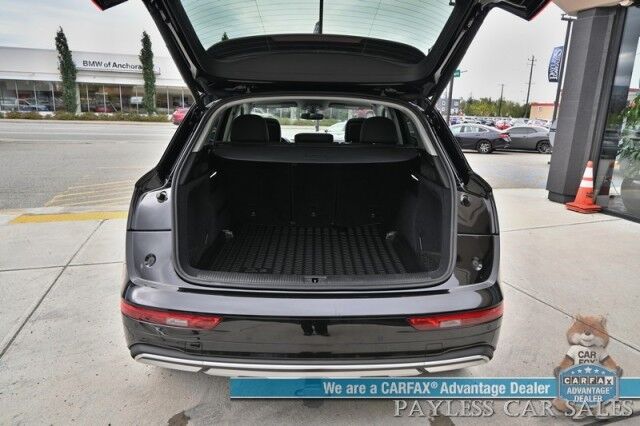 2023 Audi Q5 Premium Plus / AWD / Heated & Cooled Leather Seats / Heated Steering / NAV / Panoramic Sunroof / B&O Speakers / Adaptive Cruise & Blind Spot / Apple CarPlay & Android Auto / Tow Pkg / 1-Owner Anchorage AK