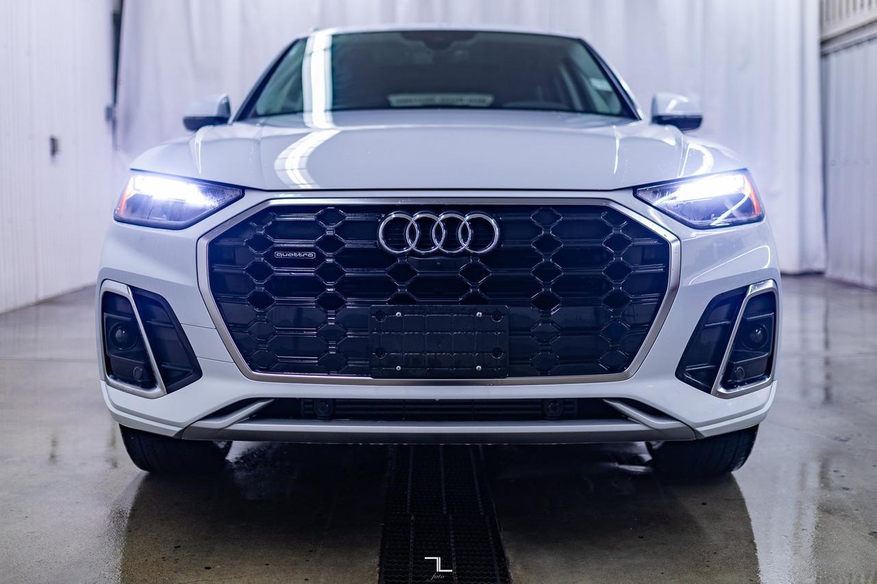 2023 Audi Q5 Quattro Progressiv 45 S-Line Leather Roof Nav BCam Red Deer AB