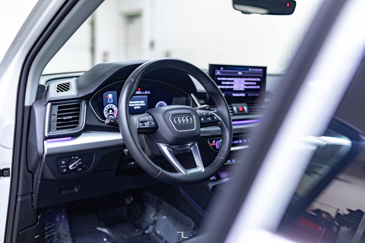 2023 Audi Q5 Quattro Progressiv 45 S-Line Leather Roof Nav BCam Red Deer AB