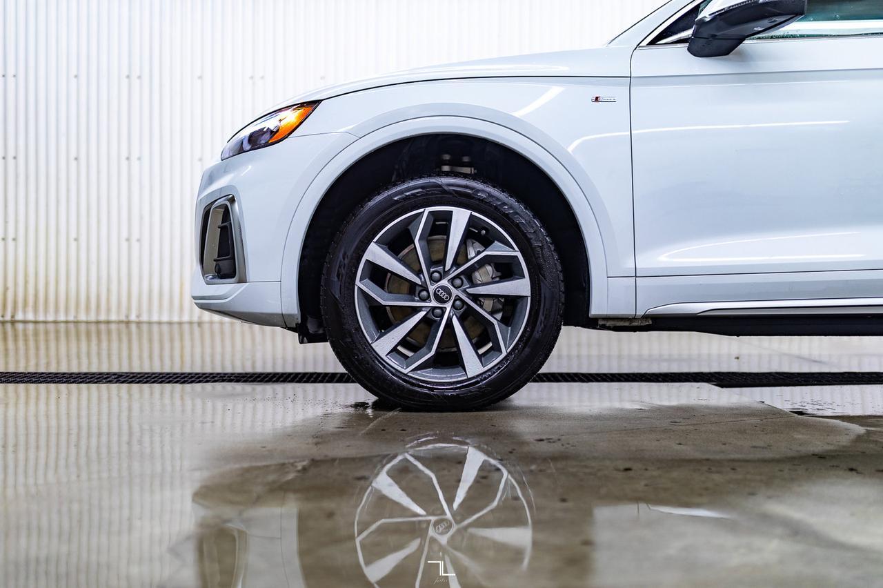 2023 Audi Q5 Quattro Progressiv 45 S-Line Leather Roof Nav BCam Red Deer AB