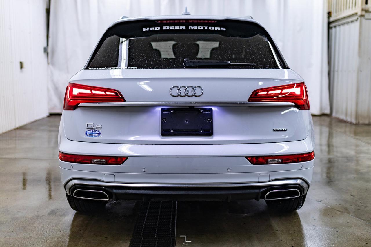 2023 Audi Q5 Quattro Progressiv 45 S-Line Leather Roof Nav BCam Red Deer AB