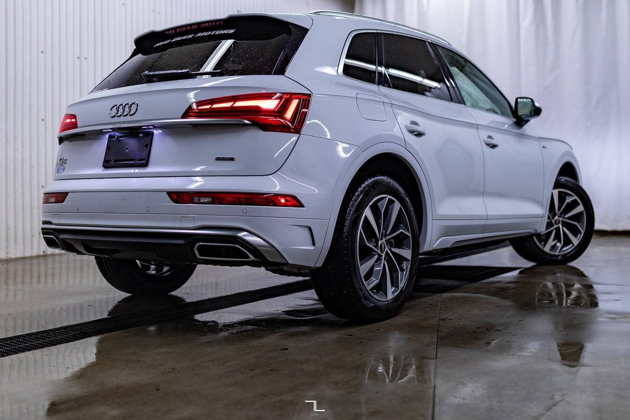 2023 Audi Q5 Quattro Progressiv 45 S-Line Leather Roof Nav BCam Red Deer AB