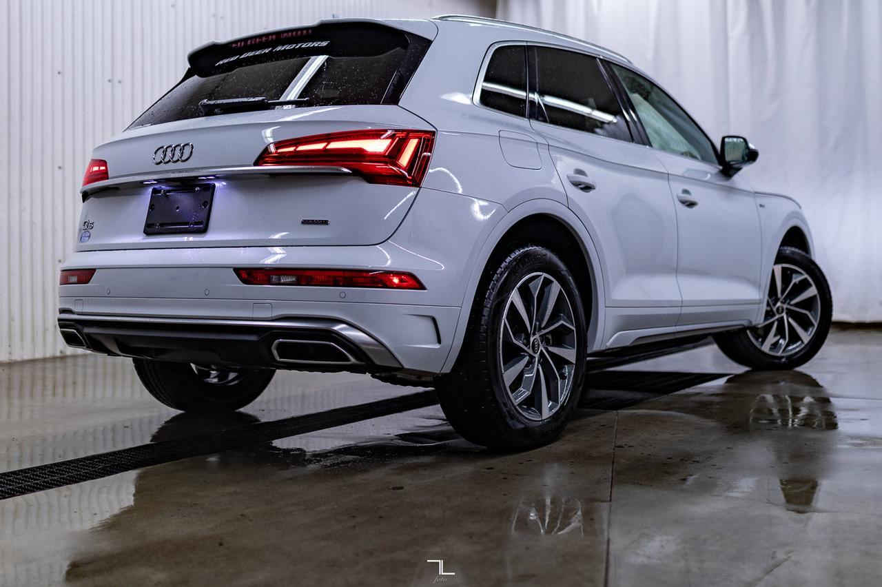 2023 Audi Q5 Quattro Progressiv 45 S-Line Leather Roof Nav BCam Red Deer AB