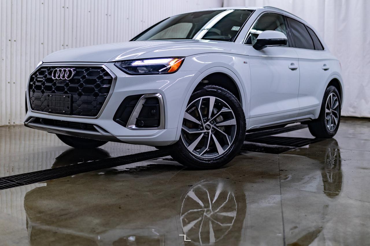 2023 Audi Q5 Quattro Progressiv 45 S-Line Leather Roof Nav BCam Red Deer AB