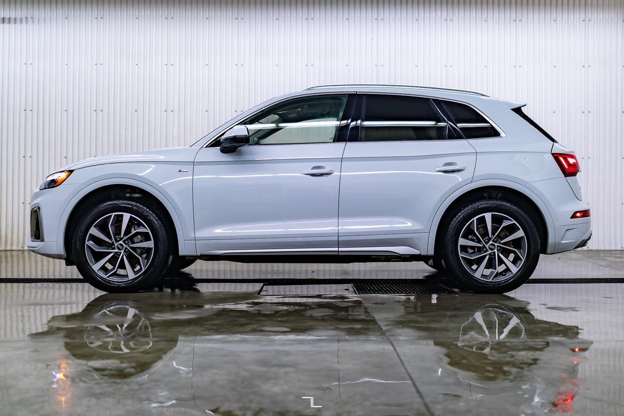 2023 Audi Q5 Quattro Progressiv 45 S-Line Leather Roof Nav BCam Red Deer AB
