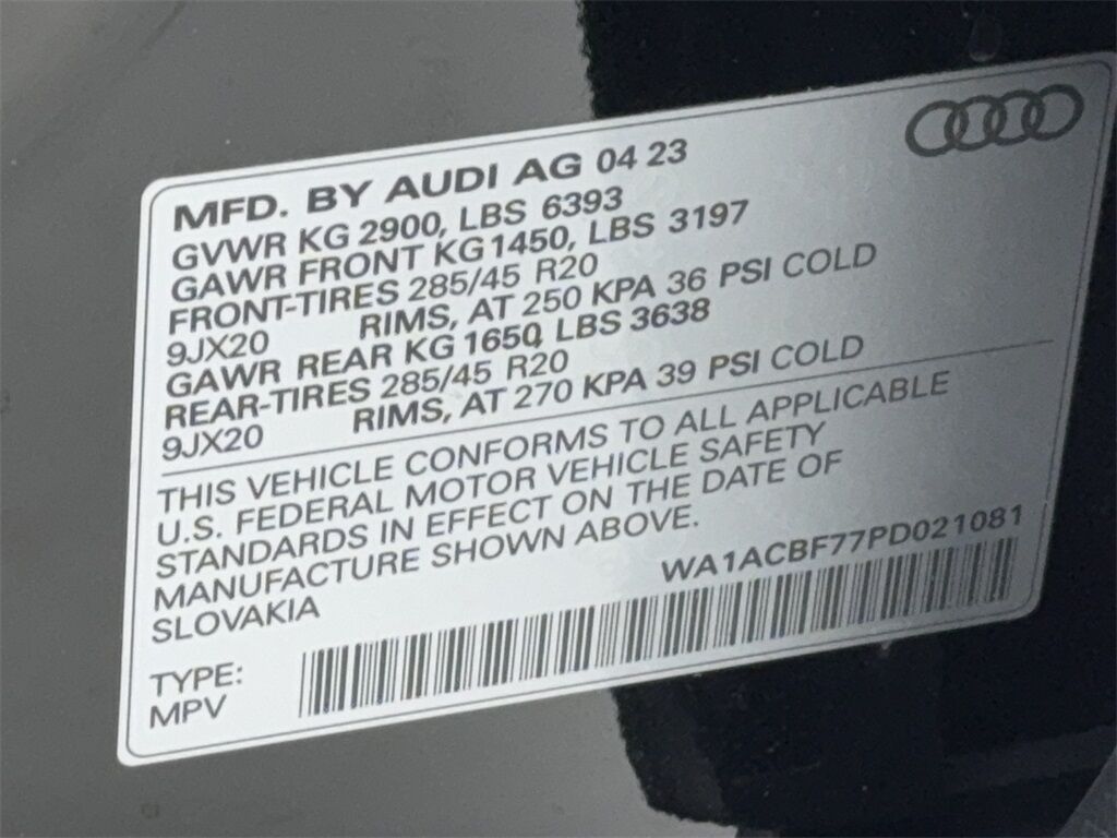 2023 Audi Q7 45 Premium NAV,CAM,PANO,HTD STS,BLIND SPOT,3RD ROW Plano TX