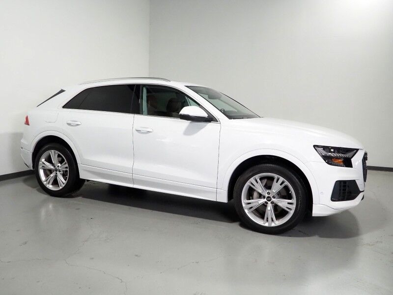 2023 Audi Q8 Premium 55 TFSI Quattro *CONVENIENCE PKG, NAVIGATION, VIRTUAL COCKPIT, ADAPTIVE CRUISE, SAFETY ALERTS, 360 CAMERAS, PANO MOONROOF, LEATHER, HEATED SEATS/STEERING, ADVANCED KEY, 21 INCH WHEELS, WIRELESS CHARGING, ANDROID & APPLE