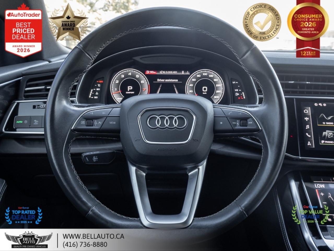 2023 Audi Q8 Progressiv | S-LINE | BLKOPTIC | NAVI | 360CAM | PANO | B&O | NOACCIDENT Toronto ON