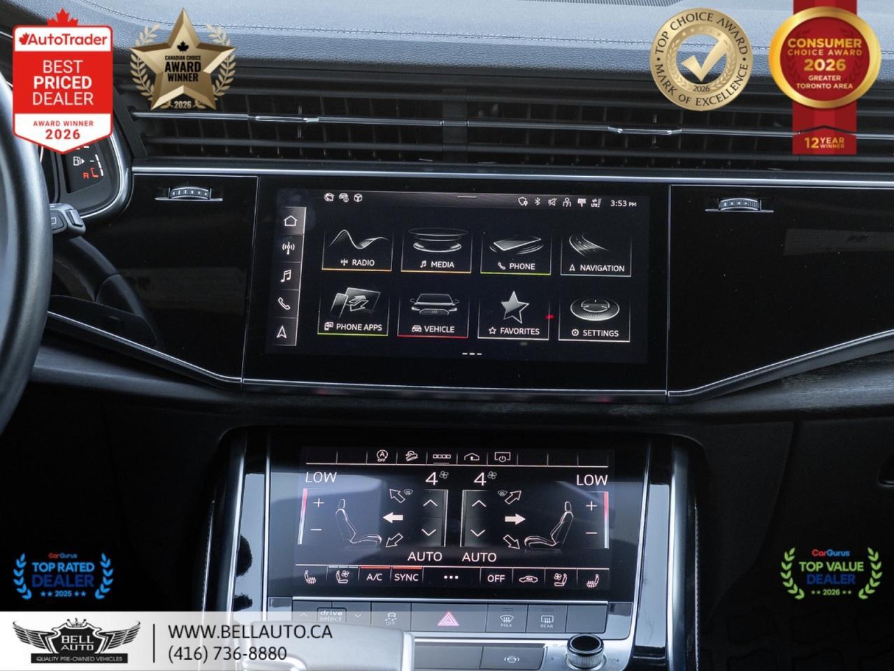 2023 Audi Q8 Progressiv | S-LINE | BLKOPTIC | NAVI | 360CAM | PANO | B&O | NOACCIDENT Toronto ON