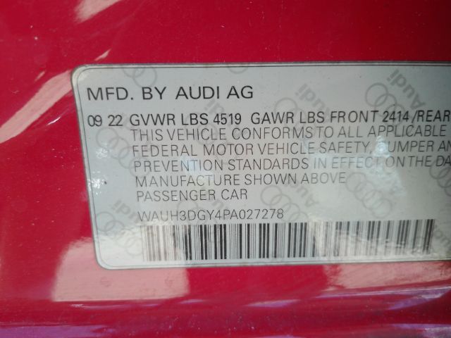 2023 Audi S3 Premium Plus TFSI quattro S tronic Plano TX