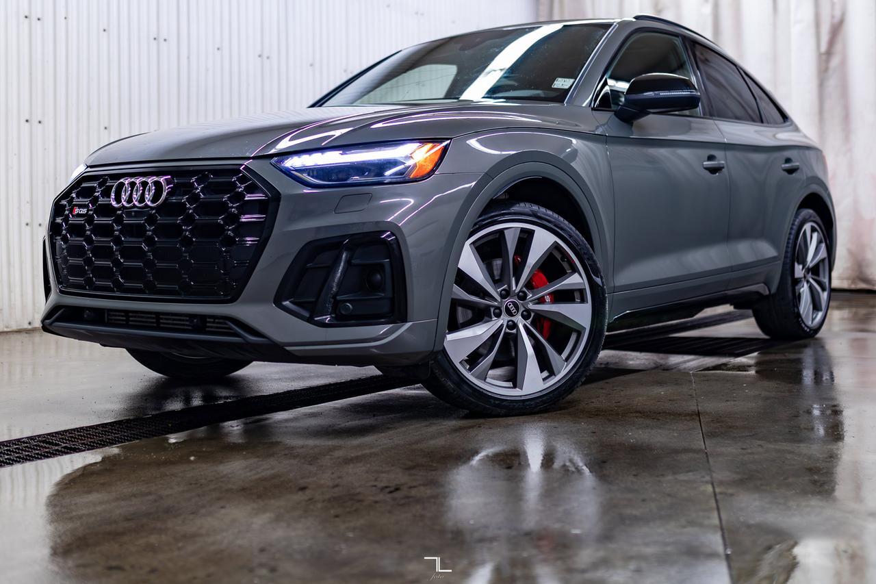 2023 Audi SQ5 Sportback Quattro Technik Black Optics Leather Roof Nav BCam Red Deer AB