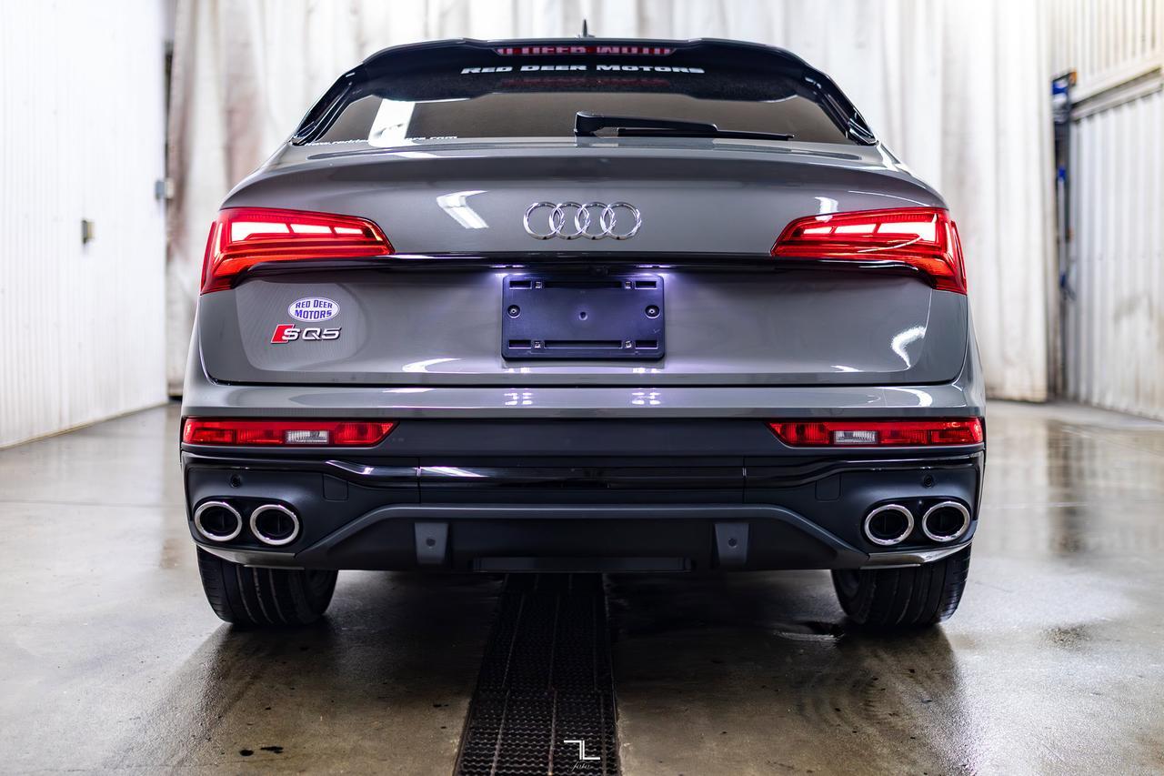 2023 Audi SQ5 Sportback Quattro Technik Black Optics Leather Roof Nav BCam Red Deer AB