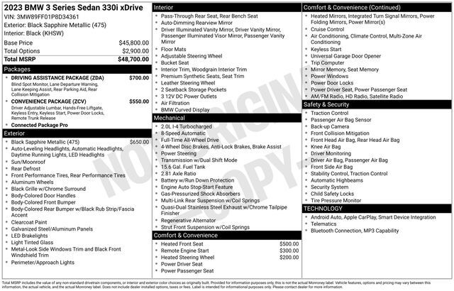 2023 BMW 3 Series 330i xDrive Raleigh NC