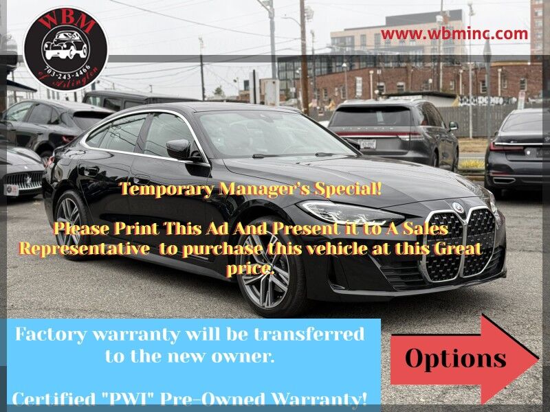 2023 BMW 4 Series 430i Gran Coupe RWD