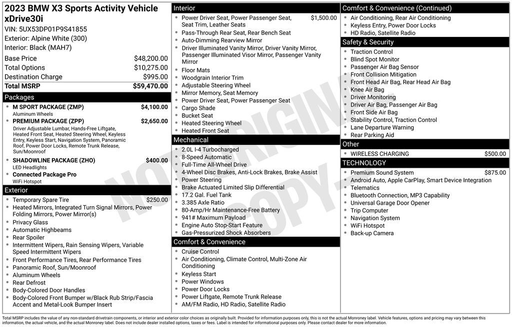 2023 BMW X3 xDrive30i San Clemente CA