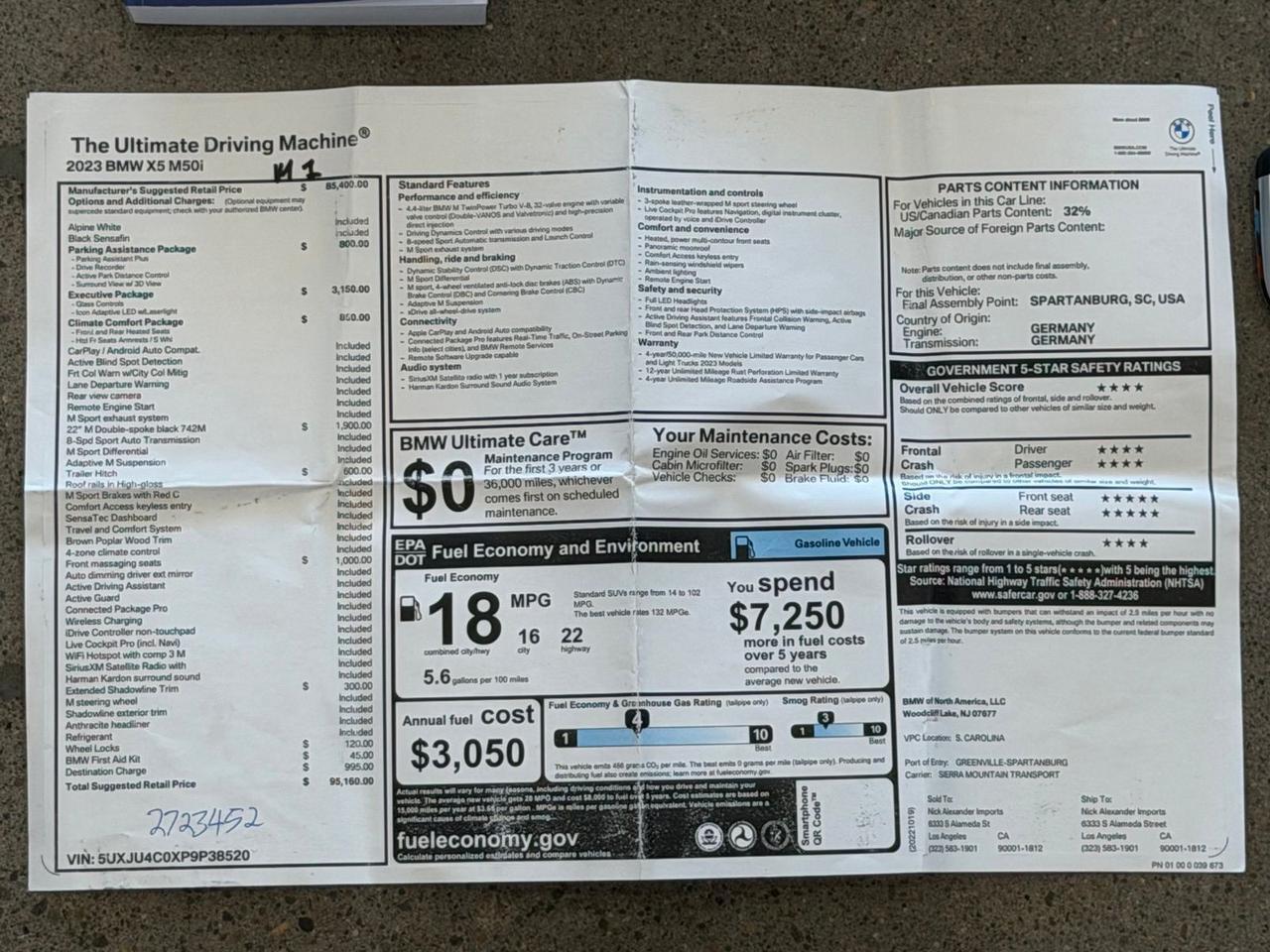 2023 BMW X5 M50i Gladstone OR