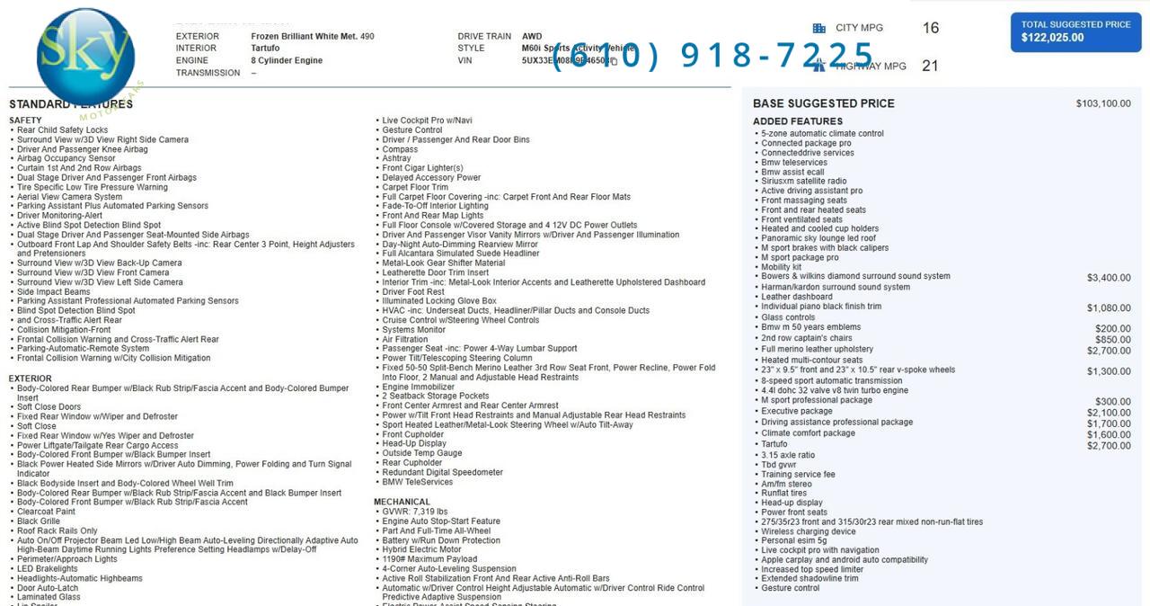 2023 BMW X7 AWD M60i West Chester PA