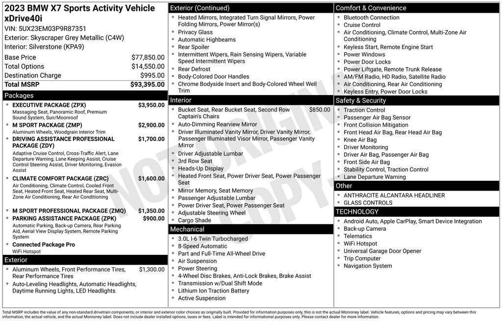 2023 BMW X7 xDrive40i San Clemente CA