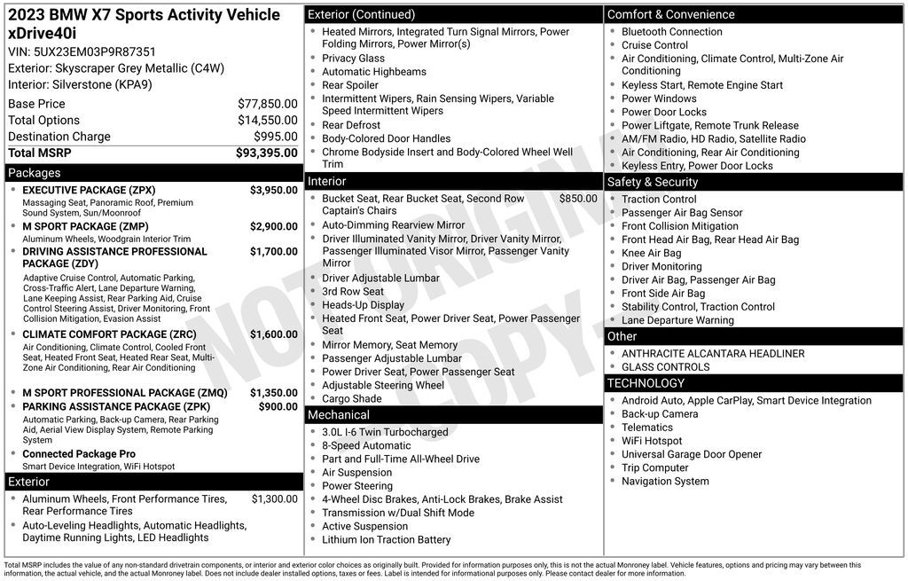 2023 BMW X7 xDrive40i San Clemente CA