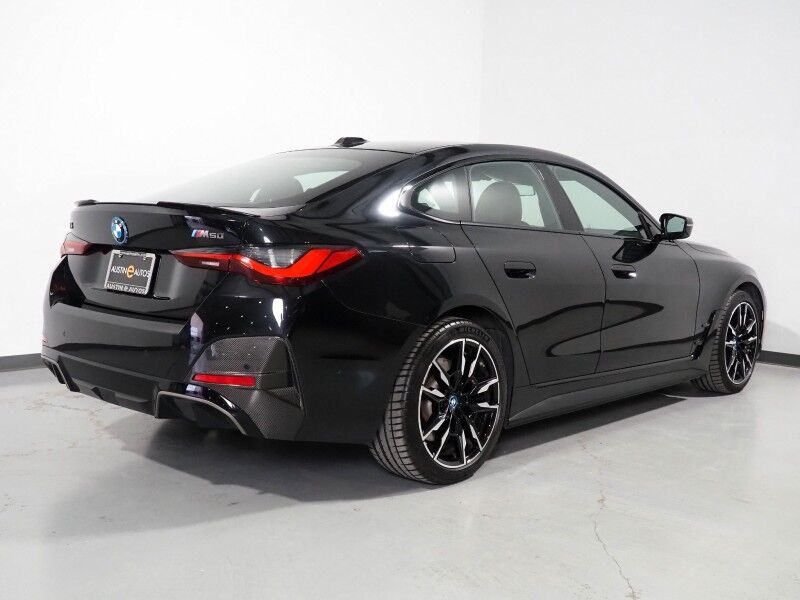 2023 BMW i4 M50 Gran Coupe AWD *HEADS-UP DISPLAY, NAVIGATION, CURVED DISPLAY, ADAPTIVE CRUISE, SAFETY ALERTS, 360 CAMERAS, MOONROOF, LEATHER, HEATED SEATS/STEERING, HARMAN/KARDON, WIRELESS CHARGING, ANDROID & APPLE Round Rock TX