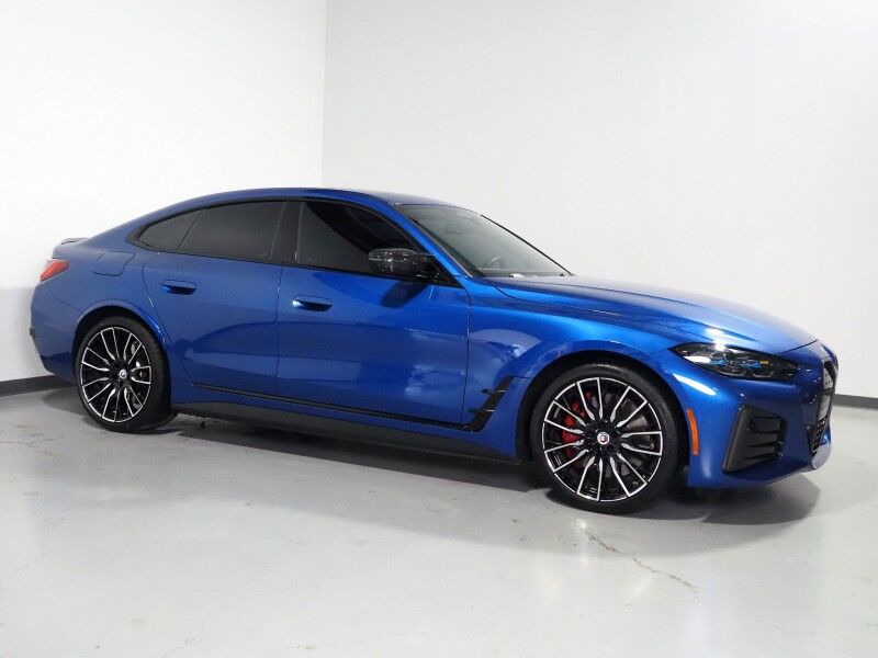 2023 BMW i4 M50 Gran Coupe AWD *M CARBON EXTERIOR PKG, HEADS-UP DISPLAY, NAVIGATION, ADAPTIVE CRUISE, SAFETY ALERTS, 360 CAMERAS, MOONROOF, VERNASCA LEATHER, HEATED SEATS/STEERING, 20 INCH WHEELS, HARMAN/KARDON, WIRELESS CHARGING