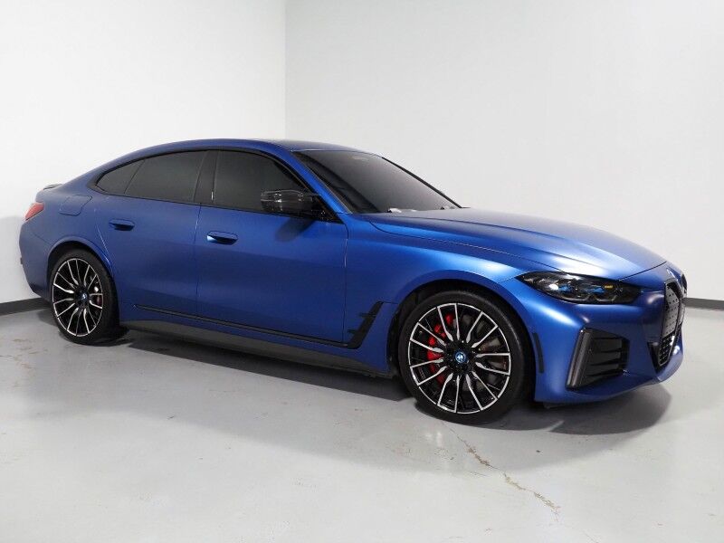2023 BMW i4 M50 Gran Coupe AWD *M CARBON EXTERIOR PKG, HEADS-UP DISPLAY, NAVIGATION, ADAPTIVE CRUISE, SAFETY ALERTS, 360 CAMERAS, MOONROOF, VERNASCA LEATHER, HEATED SEATS/STEERING, 20 INCH WHEELS, HARMAN/KARDON, WIRELESS CHARGING