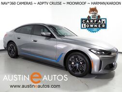 2023_BMW_i4 eDrive35 Gran Coupe_*NAVIGATION, CURVED DISPLAY, ADAPTIVE CRUISE, SAFETY ALERTS, 360 VIEW CAMERAS, MOONROOF, HEATED SEATS/STEERING, COMFORT ACCESS, HARMAN/KARDON, ANDROID & APPLE_ Round Rock TX